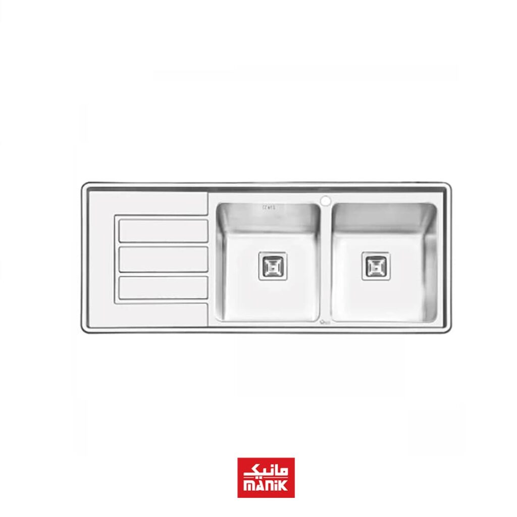 سینک استیل ایلیا 2062 توکار فانتزی