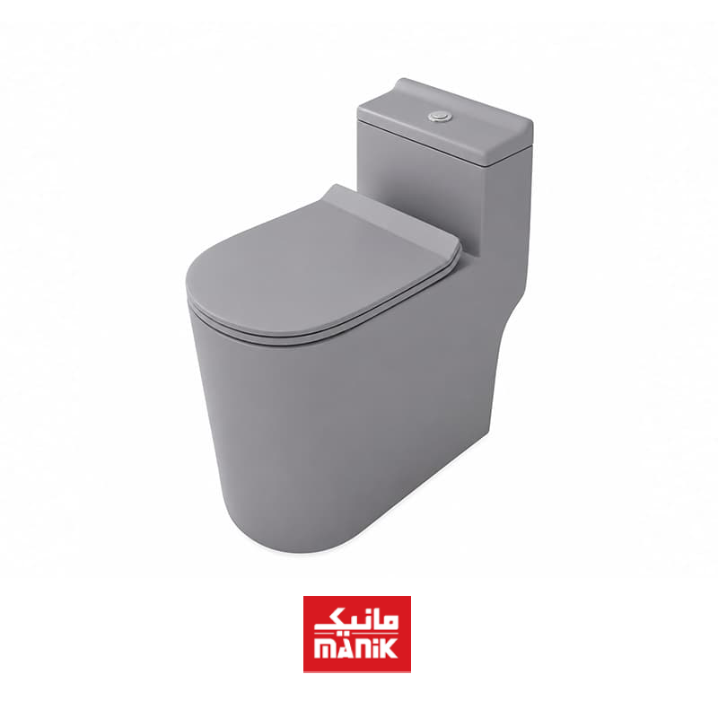 توالت فرنگی سرمد مدل هیپو رنگ طوسی